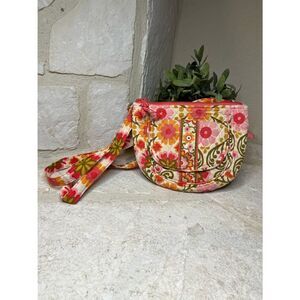 Vera Bradley Folkloric Lizzy saddle Crossbody